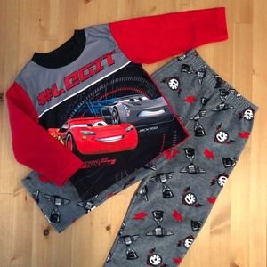 NWOT Cars Boys' #Legit Pajama Set
